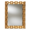 Baxton Studio Arpina Modern and Contemporary Antique Gold Finished Rectangular Accent Wall Mirror